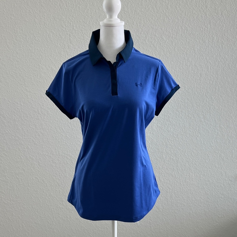 Under Armour Blue Fitted Polo Jersey